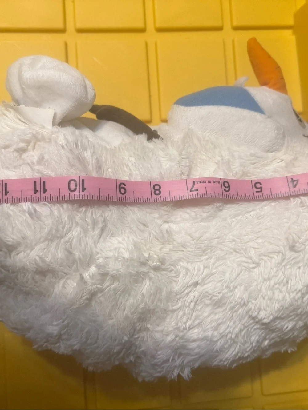 Plush Olaf  in White with Blue Mouth - Picture 2 of 4